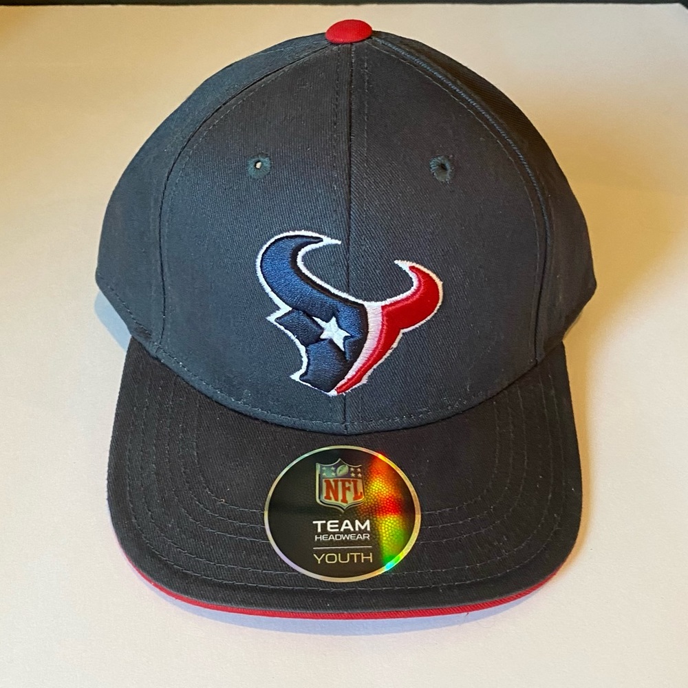 Houston Texans Youth Baseball Cap/Hat - NFL Team Headware - Velcro back strap